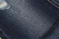 Tela de mezclilla flameada Crosshatch de 10.5Oz con color negro de sensación de mano suave estirada