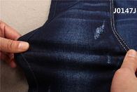 10 oz 2% de tejido de denim de alto estiramiento negro azul oscuro 3/1 mano derecha Twill tejido
