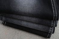 tela estupenda del dril de algodón de los tejanos elásticos del negro del estiramiento 10oz