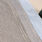tela azul y blanca de 6oz de las rayas verticales del jean elastizado para los pantalones cortos