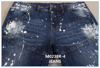 Tela del jean elastizado de la gata de 4 maneras para los tejanos de marca 373gsm de los hombres