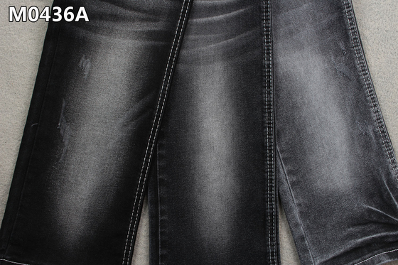 estiramiento 62/63" de la tela del dril de algodón de Spandex del poliéster del algodón 10.4oz alto sanforizando la parte trasera negra