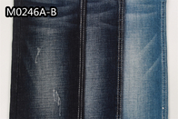 tela del dril de algodón del spandex de algodón 9.1Oz del 150cm para el teñido anudado de la gata de la marca de rayitas cruzadas de la ropa de la tela de camisa del vestido de los vaqueros