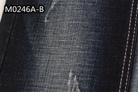 tela del dril de algodón del spandex de algodón 9.1Oz del 150cm para el teñido anudado de la gata de la marca de rayitas cruzadas de la ropa de la tela de camisa del vestido de los vaqueros