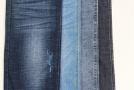 Tela gruesa media de encargo de los vaqueros de la marca de rayitas cruzadas de la tela del jean elastizado de 10,3 onzas