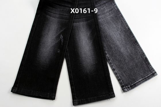 Buen precio 10.5 Oz Negro de alto estiramiento Warp Slub Tejido de denim para jeans en línea