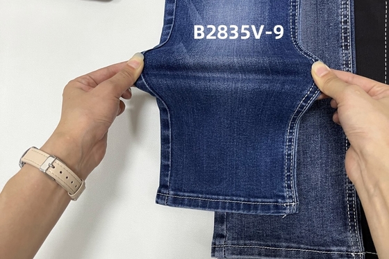 Disponible en tejido de denim de color azul oscuro de peso medio extensible, productos listos para la fabricación de jeans