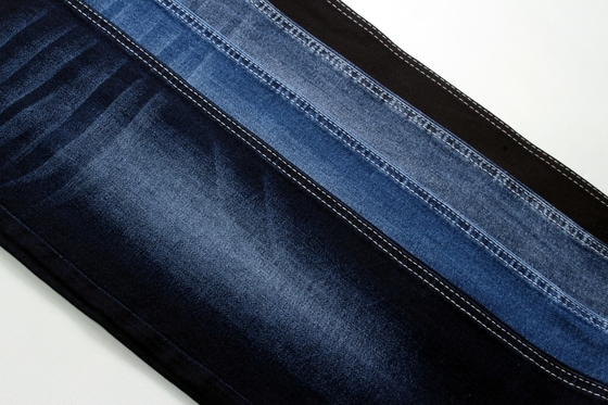 Disponible en tejido de denim de color azul oscuro de peso medio extensible, productos listos para la fabricación de jeans