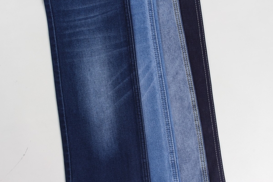Al por mayor 10 oz de tejido de jeans de color azul oscuro para pantalones vaqueros