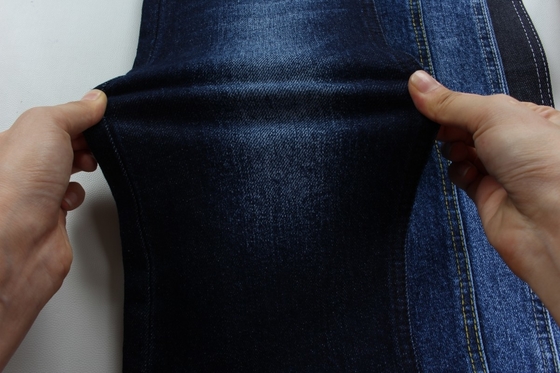 2024 de venta caliente 12,5 oz azul oscuro de extensión tejido de denim tejido para jeans