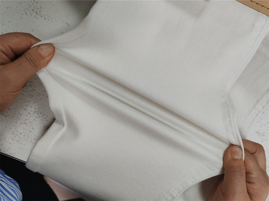 10oz PFD RFD Tejido blanco de denim para mujeres jeans de alta calidad super estiramiento blanqueador acabado de fábrica china weilong