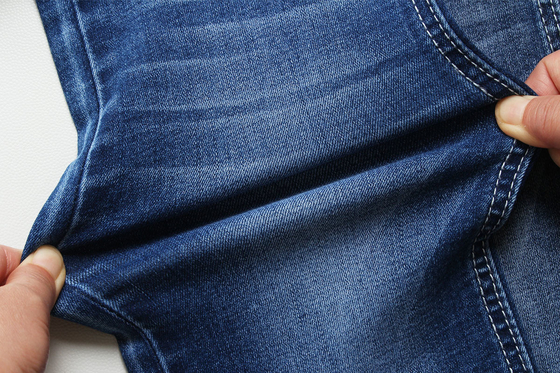 8.7 oz de tejido de denim de estiramiento bajo para hombre pantalones cortos con barra de warp