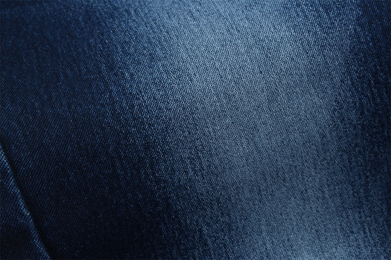10.5 oz de tejido satinado de denim para mujeres Jeans de alto estiramiento Super azul oscuro