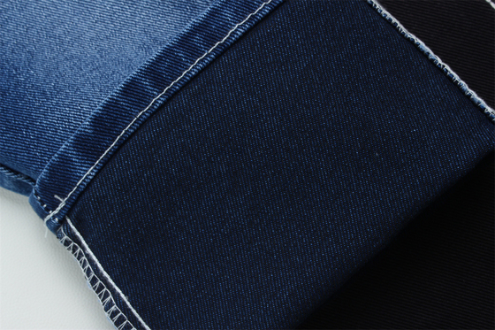 12 oz precio fuerte tejido de denim de bajo estiramiento para el trabajo del hombre usar jeans negro trasero precio competitivo de Weilong Textile