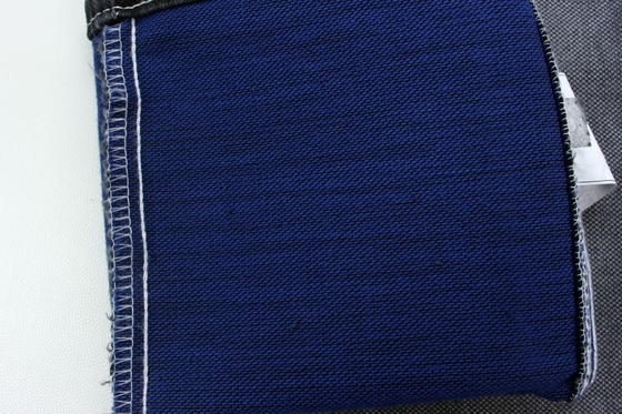 11.5 oz negro y colorido trasero de tela de jeans de doble capa