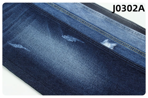 13 oz de tejido rígido de denim en azul oscuro