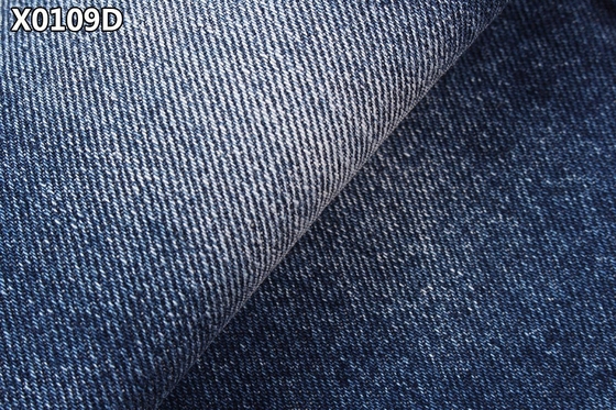 Tejido de algodón pesado de 14 oz de tejido tejido ajustado 6 x 6 TWILL Frío algodón estirable transpirable