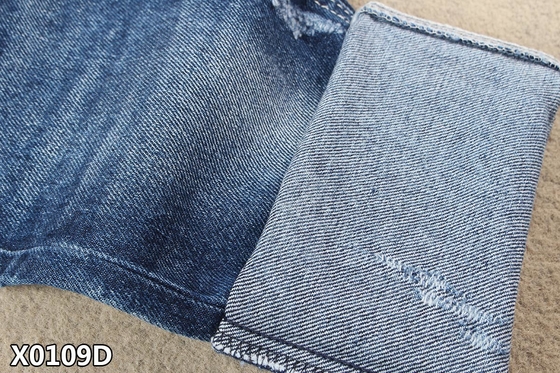 Tejido de algodón pesado de 14 oz de tejido tejido ajustado 6 x 6 TWILL Frío algodón estirable transpirable