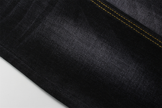 11 Oz Warp Slub Tejido negro de denim para hombre Jeans de estiramiento alto India estilo de mercado Venta caliente