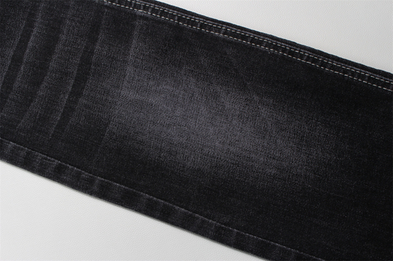 11 Oz Warp Slub Tejido negro de denim para hombre Jeans de estiramiento alto India estilo de mercado Venta caliente