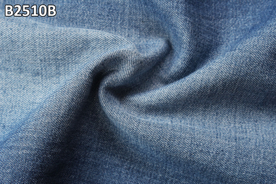 Camiseta de denim de 5 onzas mano suave sentir buena calidad rígida 100% algodón