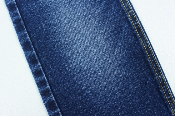Por mayor 13,3 oz azul oscuro de tejido de pantalones de mezclilla de trenzas