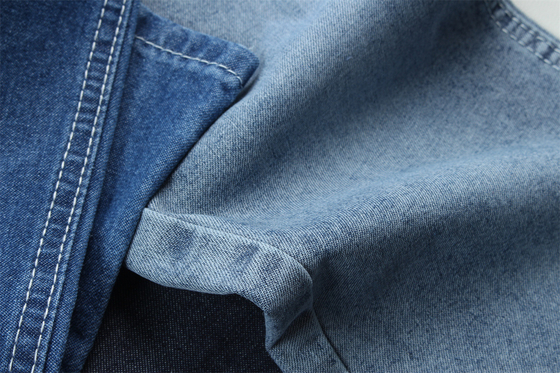Tendencia de moda reciclaje de algodón Tejido de denim 100% reciclaje de algodón 7 oz Ecológico