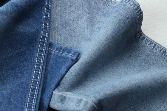 Tendencia de moda reciclaje de algodón Tejido de denim 100% reciclaje de algodón 7 oz Ecológico