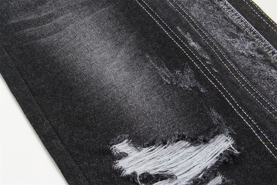 11.5 oz 100% algodón tejido denim azufre negro textil para hombre mujer jeans material sin tejidos elásticos