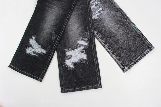 11.5 oz 100% algodón tejido denim azufre negro textil para hombre mujer jeans material sin tejidos elásticos