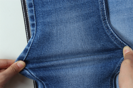 10 Oz Super Estiramiento Tejido De Denim Para Hombre De Verano Jeans Algodón Poliéster Rayón Spandex Rugoso Y Salvaje