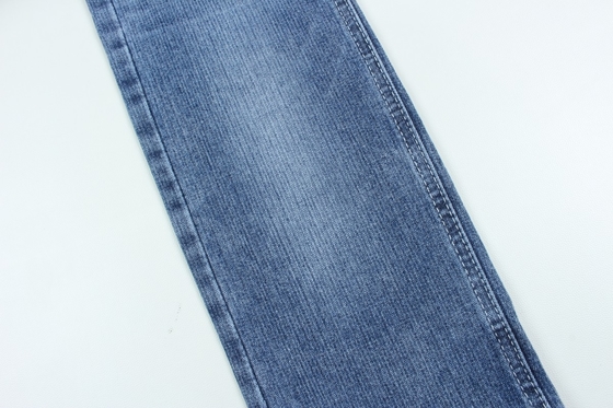 Tejido de jeans de estiramiento bajo de color azul oscuro de 10,3 oz.