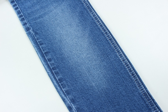 Algodón Spandex 11 Oz Azul Oscuro Deformación Slub Tejido Jeans Denim Tejido