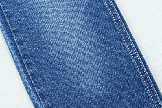 Algodón Spandex 11 Oz Azul Oscuro Deformación Slub Tejido Jeans Denim Tejido