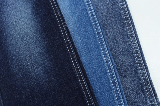 Algodón Spandex 11 Oz Azul Oscuro Deformación Slub Tejido Jeans Denim Tejido