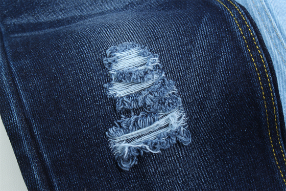 14 oz de tejido de denim azul oscuro rígido 100% algodón fresco algodón para el estilo de la marca jeans estilo amigo del chico