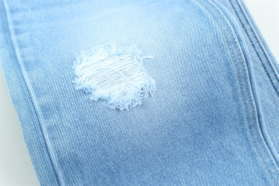 14 oz de tejido de denim azul oscuro rígido 100% algodón fresco algodón para el estilo de la marca jeans estilo amigo del chico