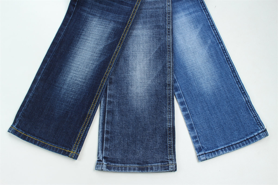 10.8 Una vez de la más alta calidad Crosshatch Slub Stretch Denim Tejido para hombres Jeans