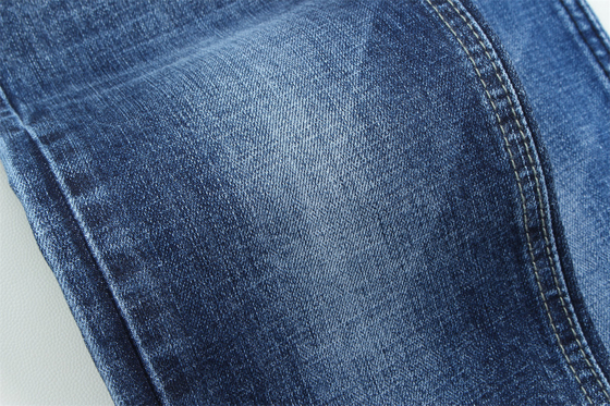 10.8 Una vez de la más alta calidad Crosshatch Slub Stretch Denim Tejido para hombres Jeans