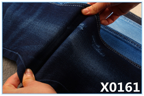 Tejido de denim de color azul índigo de alto estiramiento para jeans