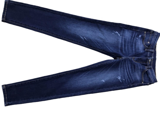 Tejido de denim de color azul índigo de alto estiramiento para jeans