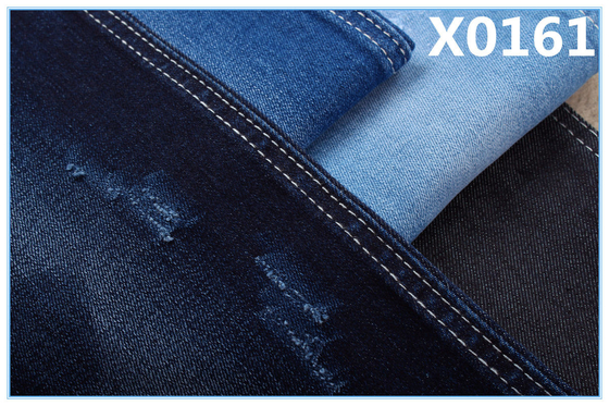 Tejido de denim de color azul índigo de alto estiramiento para jeans