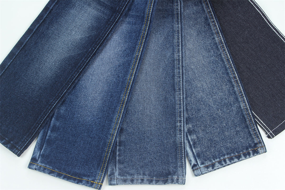 190cm 14oz 100% de algodón azul índigo tejido rígido de denim para vaqueros Eco amigable