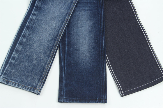 Tejido de algodón poliéster rígido para jeans