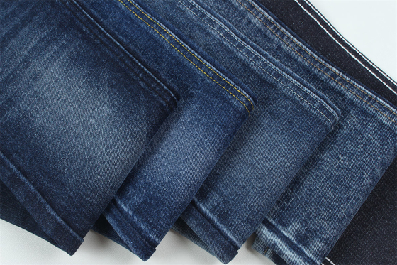 Tejido de algodón poliéster rígido para jeans
