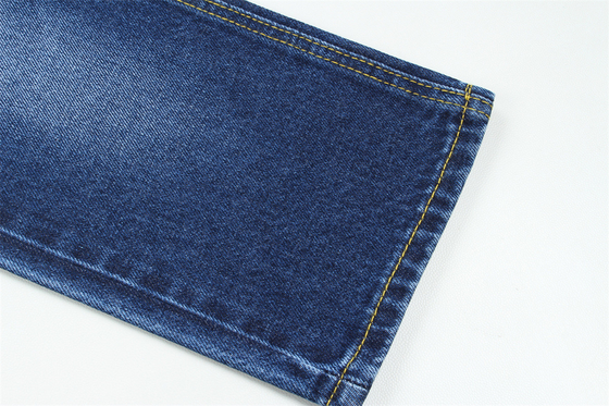 11.5 oz de tejido de denim rígido 100% C para el estilo de la marca Jeans estilo amigo del chico suave palpación Super color azul oscuro