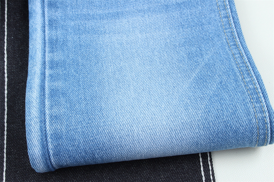 11.5 oz de tejido de denim rígido 100% C para el estilo de la marca Jeans estilo amigo del chico suave palpación Super color azul oscuro