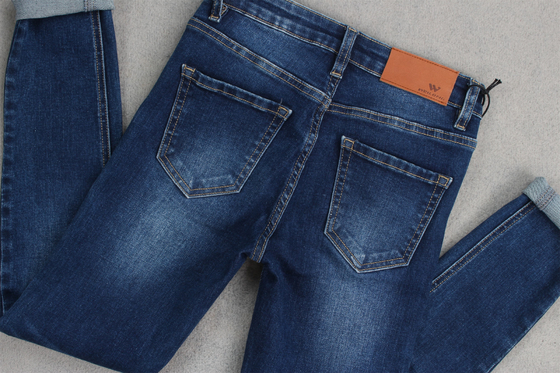 10,3 onzas estirar 58 59" anchura tela del dril de algodón de 10 onzas para señora Skinny Jeans