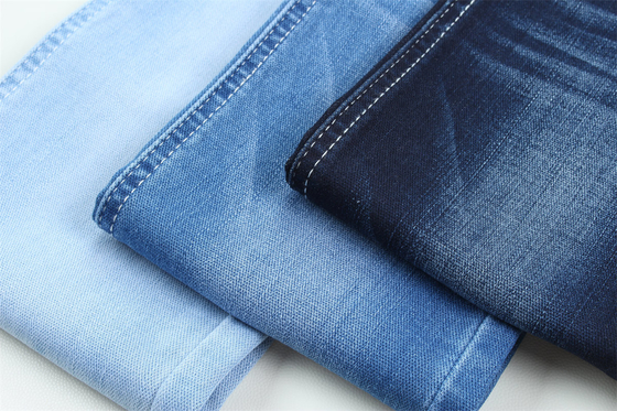 10 Una vez Dobby algodón poliéster espandéx estirante jacquard tejido de denim para jeans