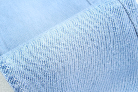 10 Una vez Dobby algodón poliéster espandéx estirante jacquard tejido de denim para jeans